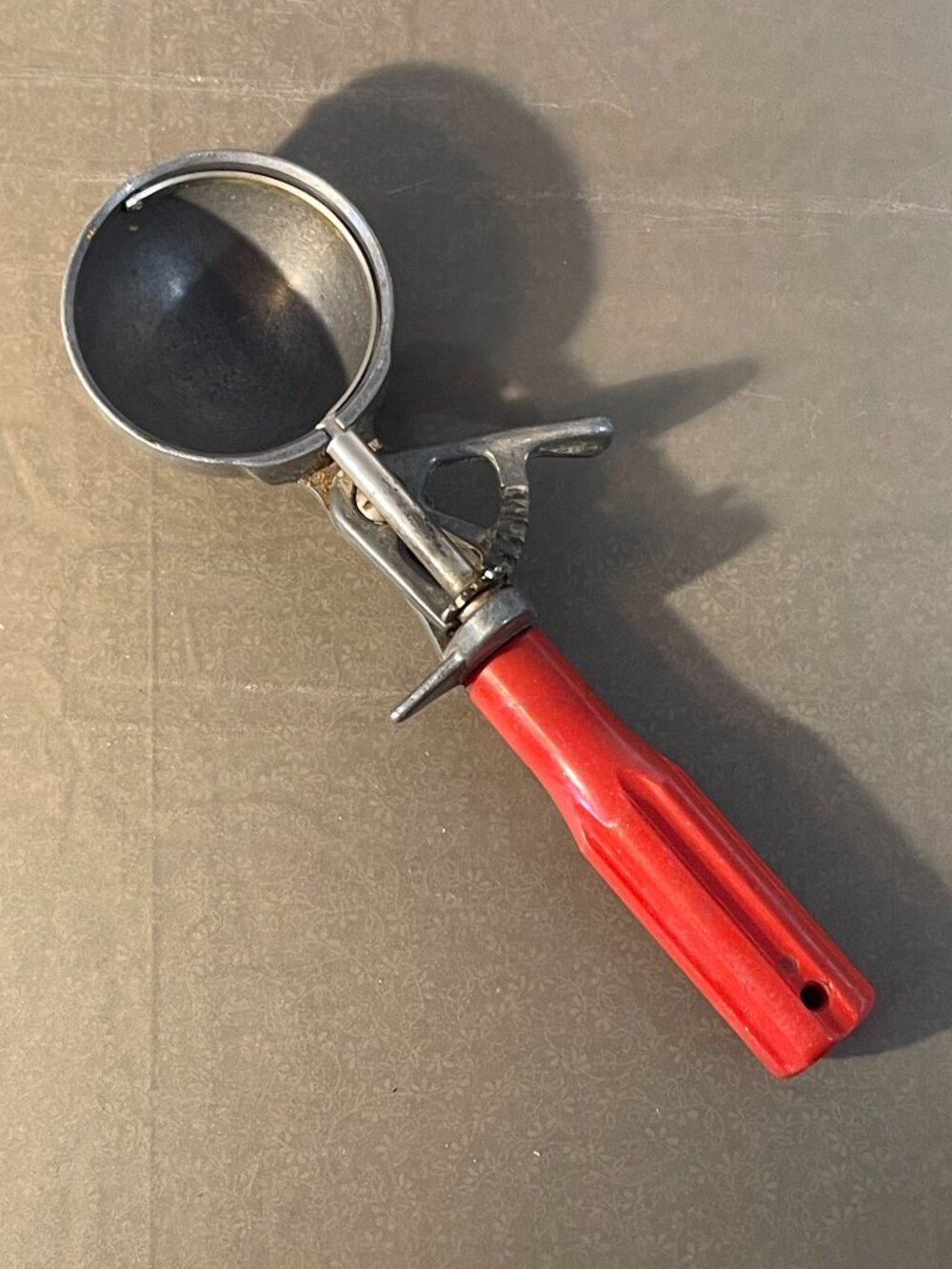 Vintage Scoop Master Thumb Press Stainless Steel Round Ice Cream Scoop